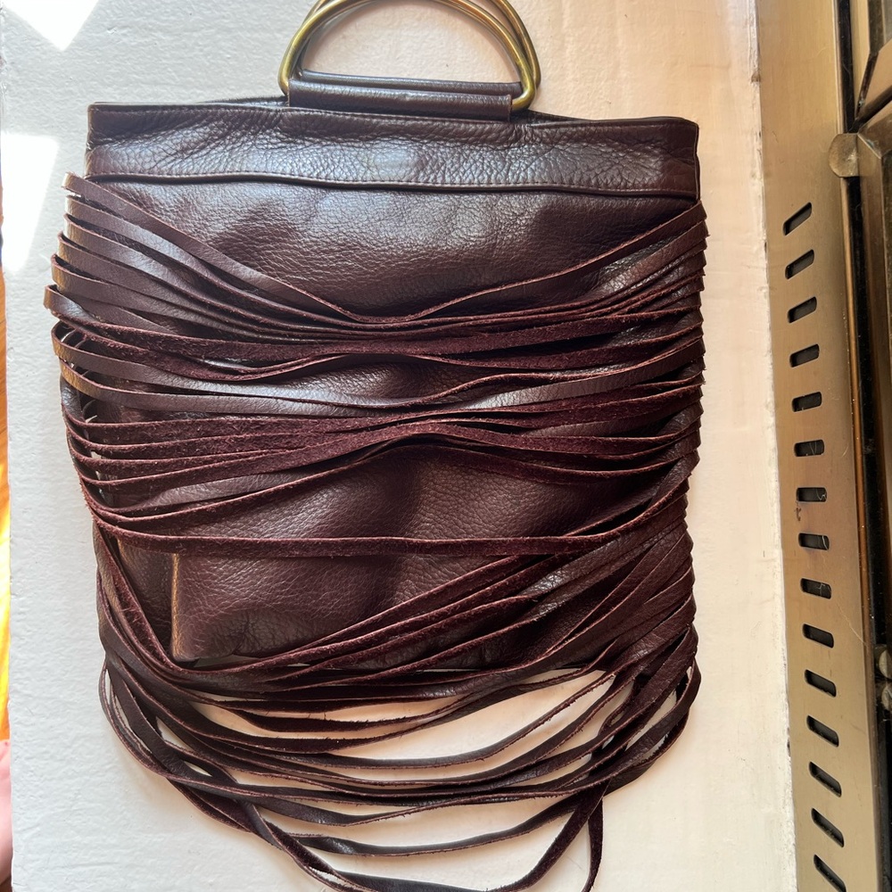 Jacqueline Jarrod Sling Brown Leather Handbag